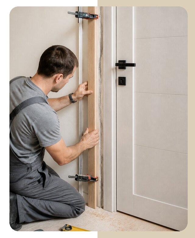Установка доборов межкомнатной двери в Североуральске от 2575 р. | Дверной